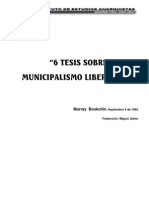 Murray Bookchin - Seis tesis sobre municipalismo libertario