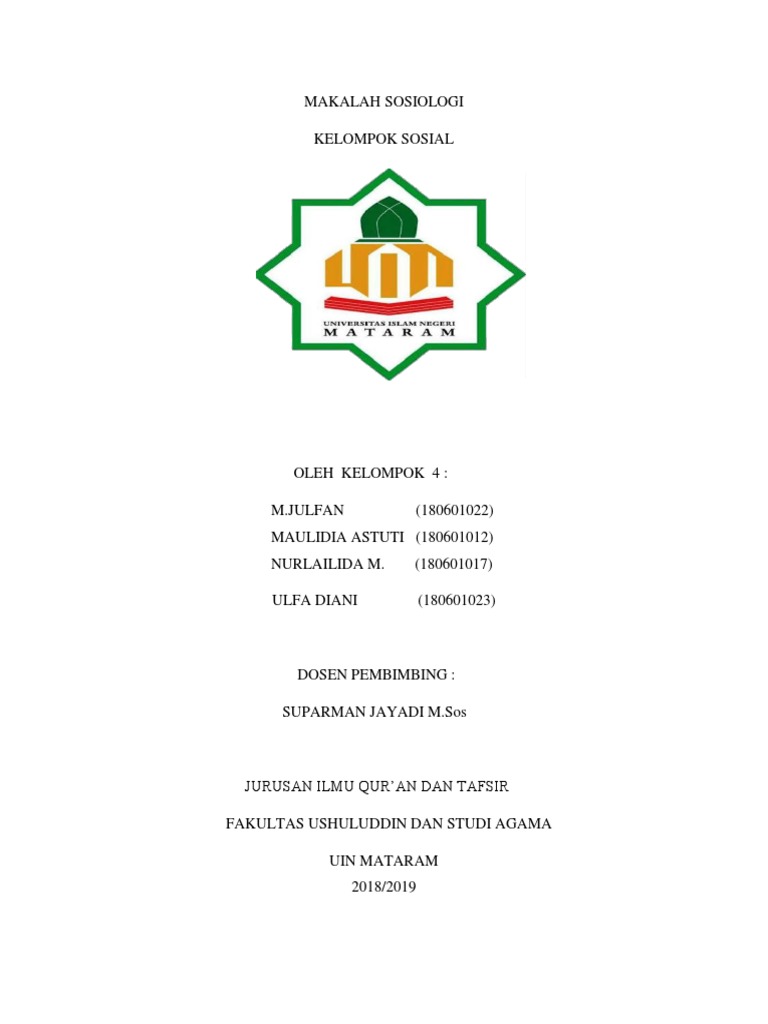 Makalah Kelompok Sosial