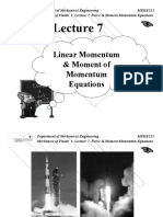 Linear Momentum & Moment of Momentum Equations