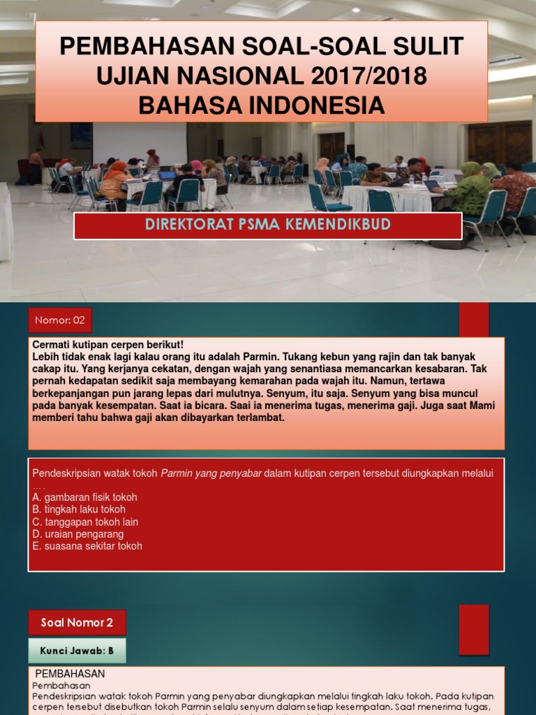Pembahasan Soal-Soal Sulit Bahasa Indonesia