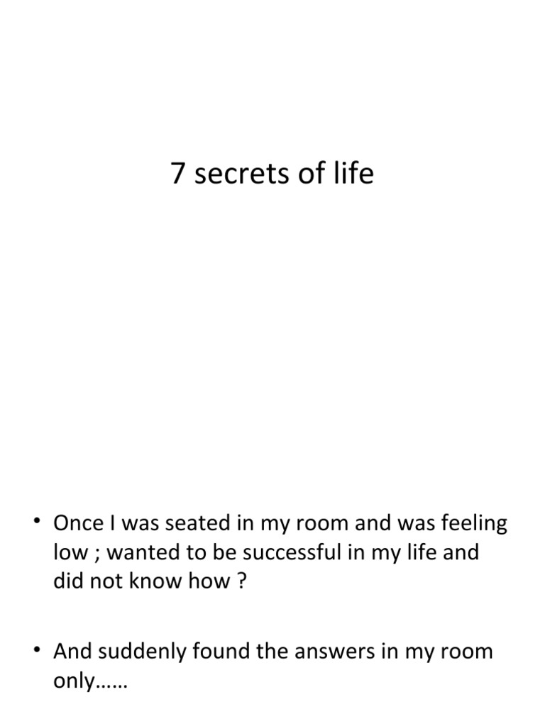 7 Secrets to Achieving Success | PDF