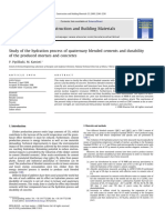 Study of the Hydration Process of Quaternary Blended Cements and Durability