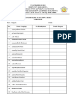 Daftar Hadir Maba Baru