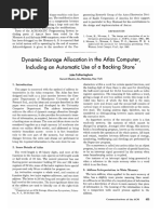 Dynamic Storage Allocation in The Atlas Computer, Including An Automatic Use of A Backing Store