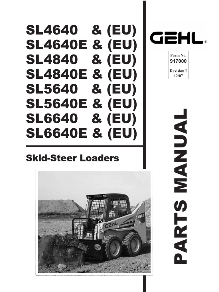 GEHL SL 4640 4840 5640 6640 PARTS MANUAL.pdf Screw Manufactured Goods