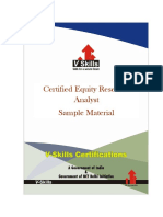 Certified Equity Research Analyst Sample Material