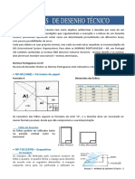 Folha - Dimensões - NORMAS DE DESENHO TÉCNICO