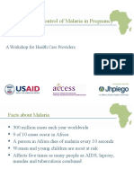 Prevention and Control of Malaria in Pregnancy: A Workshop For Health Care Providers