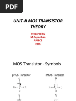 Unit-II Mos Transistor Theory