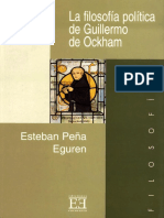 La Filosofía Política de Guillermo de Ockham - Esteban Peña Eguren 
