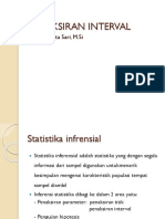 Taksiran Interval dalam Statistika Inferensial