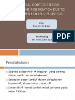 Epidural Corticosteroid Injections For Sciatica Due To Herniated