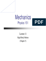 Mechanics: Physics 151