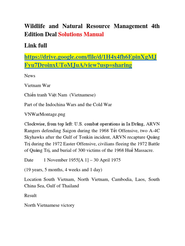Vietnam War Overview and Impact | PDF | Vietnam War | Viet Cong