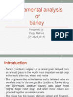 Fundamental Analysis of Barley: Presented By: Pooja Rathod (04-2535-2014)