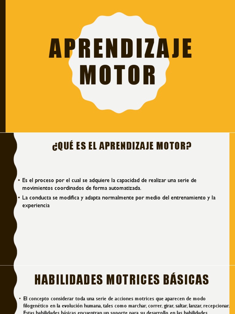 Etapas Del Aprendizaje Motor Aprendizaje Sicología y