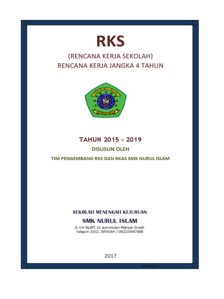 Rencana Kerja SMK Nurul Islam Gresik | PDF | Karier & Perkembangan