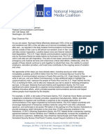 10 06 17 Letter To Chairman Pai Communication Restoration Efforts in Puerto Rico and Vi