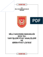 MSB Birim Fiyat