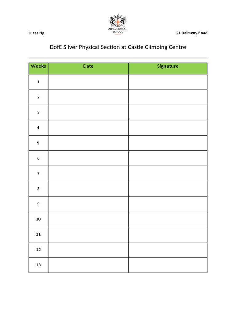 dofe-silver-physical-section-at-castle-climbing-centre-weeks-date