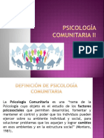 Psicología Comunitaria II