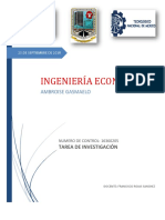 Ambroise Gasmaelo, Tarea de Investigacion. (Ingenieria Economica)