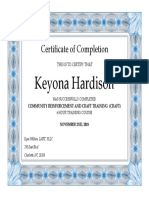 Craft Certificate