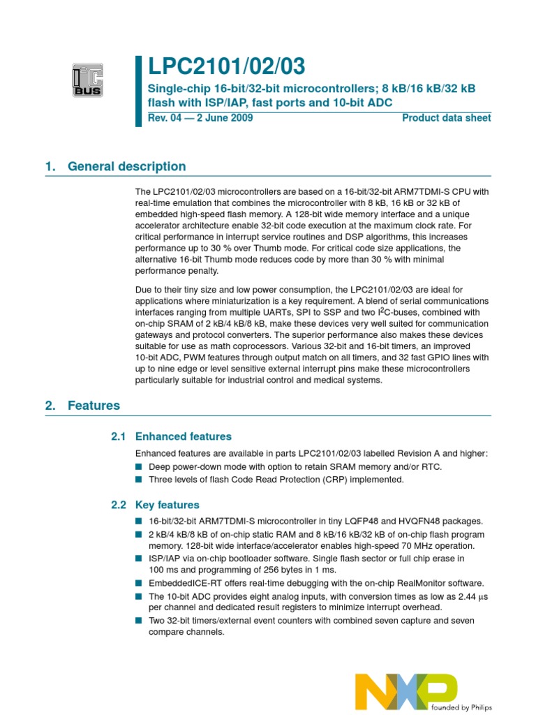 General Description | PDF | Microcontroller | System On A Chip