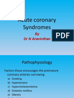 Acute Coronary Syndromes: by DR N Aravinthan