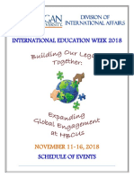 International Education Week - 2018 at Morgan State University, USA