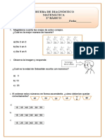 Dignostico de Joaquin Matematica 2º Básico