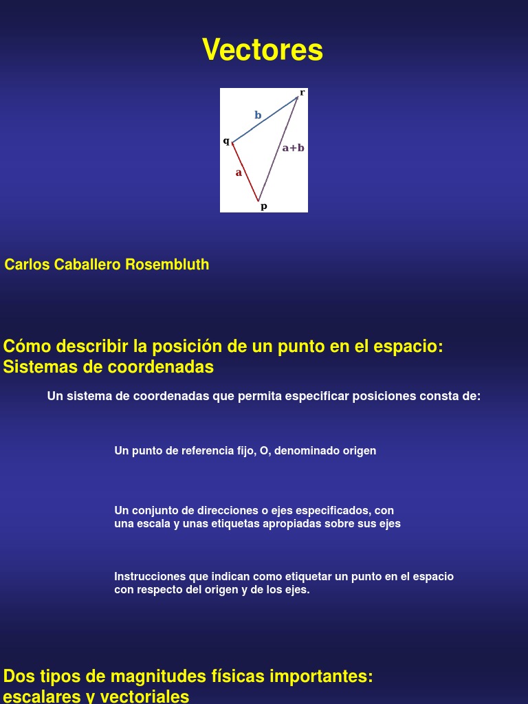1.2.vectores en R3 Parte 1 | PDF | Vector Euclidiano | Espacio vectorial