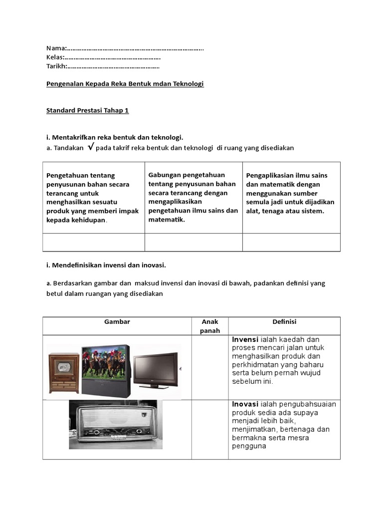 Definisi Invensi dan Inovasi Reka Bentuk | PDF