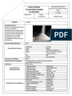 Ficha Tecnica Del Azucar