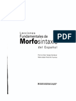 Lecciones Fundamentales de Morfosintaxis Del Espanolpdf