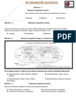 Examen Geografía Segundo Bloque