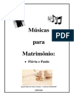 Musicas - Casamento Flavia e Paulo 23092016