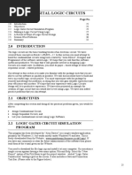 Section 2 Digital Logic Circuits: Structure Page No