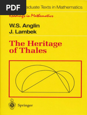 The Heritage Of Thales - 