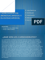 Carbohidratos Monosacaridos y Oligosacaridos