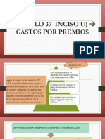 Articulo 37 Inciso U Gastos Por