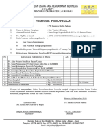 Formulir Pendaftaran ABUJAPI 2018