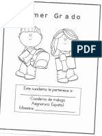 Cuaderno de Trabajo Español Primer Grado Primaria PDF
