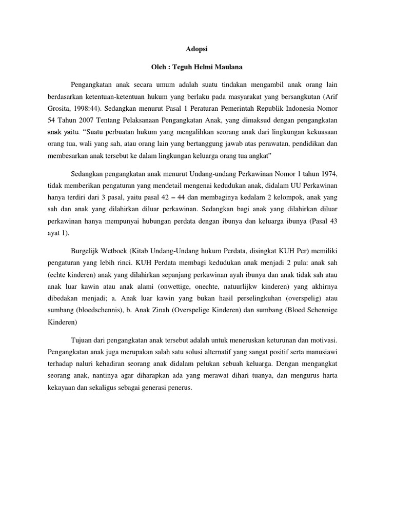 Adopsi Anak Pdf