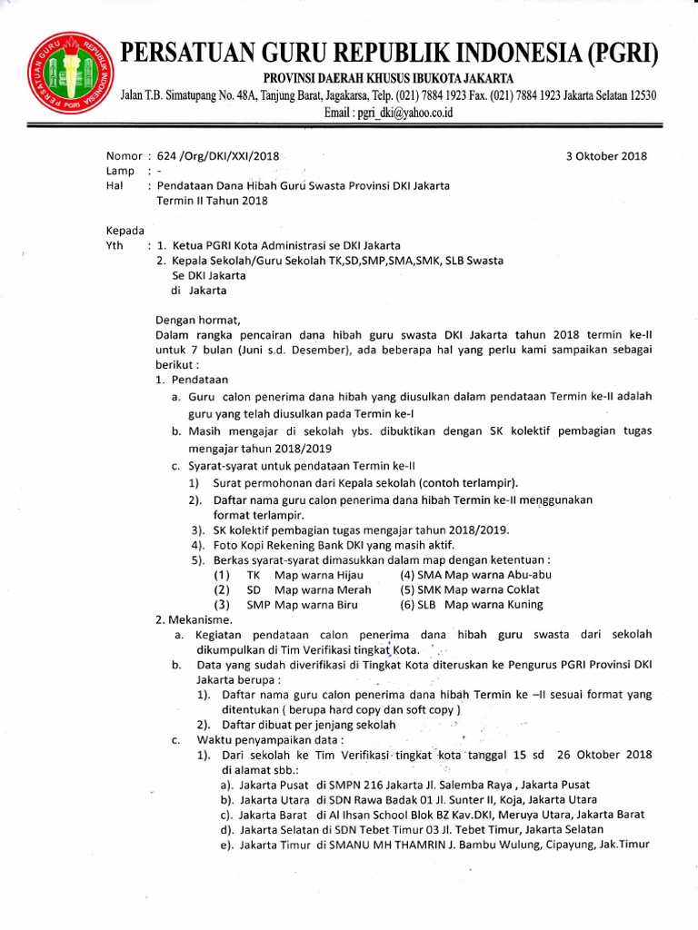Surat Edaran Termin II | PDF