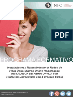 Curso Instalaciones Mantenimiento Redes Fibra Optica Online