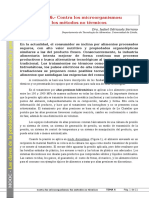 Tema 06. Contra Los Microorganismos. Los Métodos No Térmicos