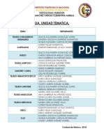 Temario de Histologia Segundo Parcial