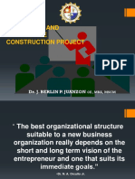Lecture 6-Organizing and Leading the Construction Project