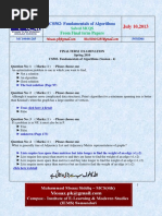 CS502 Fundamentals of Algorithms 2013 Final Term Mcqs Solved With References by Moaaz